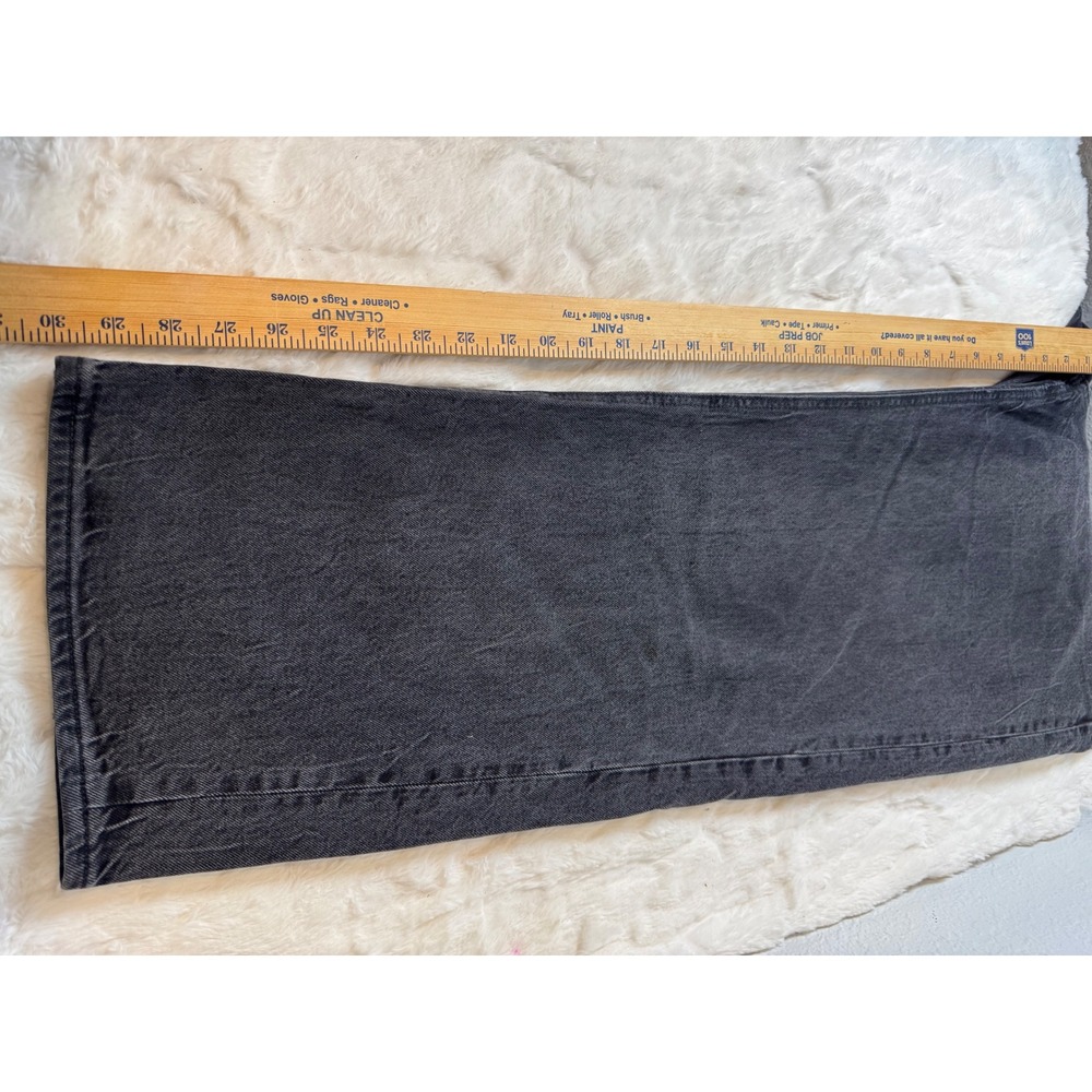 Old Navy Sky-Hi Wide Leg Jeans Womens 14 Extra High Rise Black Denim Pants - Picture 11 of 12